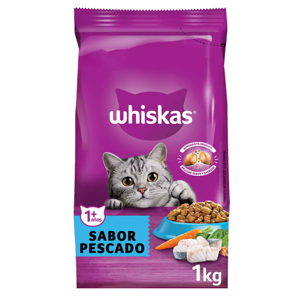 Whiskas Pescado Gato adulto 1kg