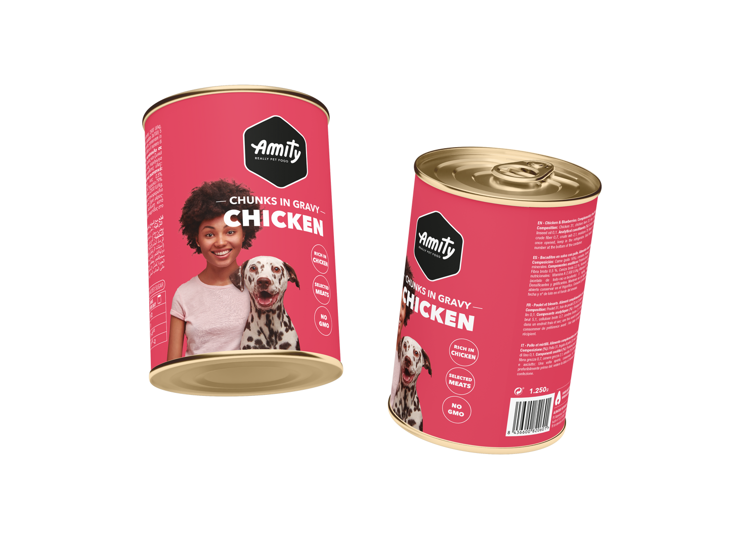Amity Chunks Chicken para perro adulto, 415gr