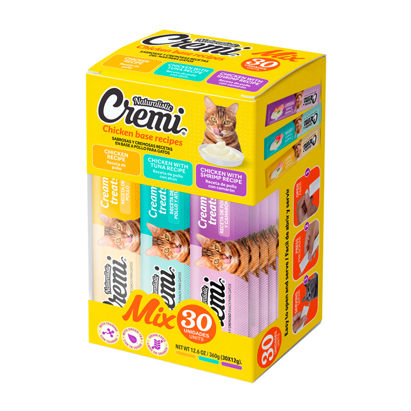 Cremi Box Mix Sabor Pollo - 30 tubitos
