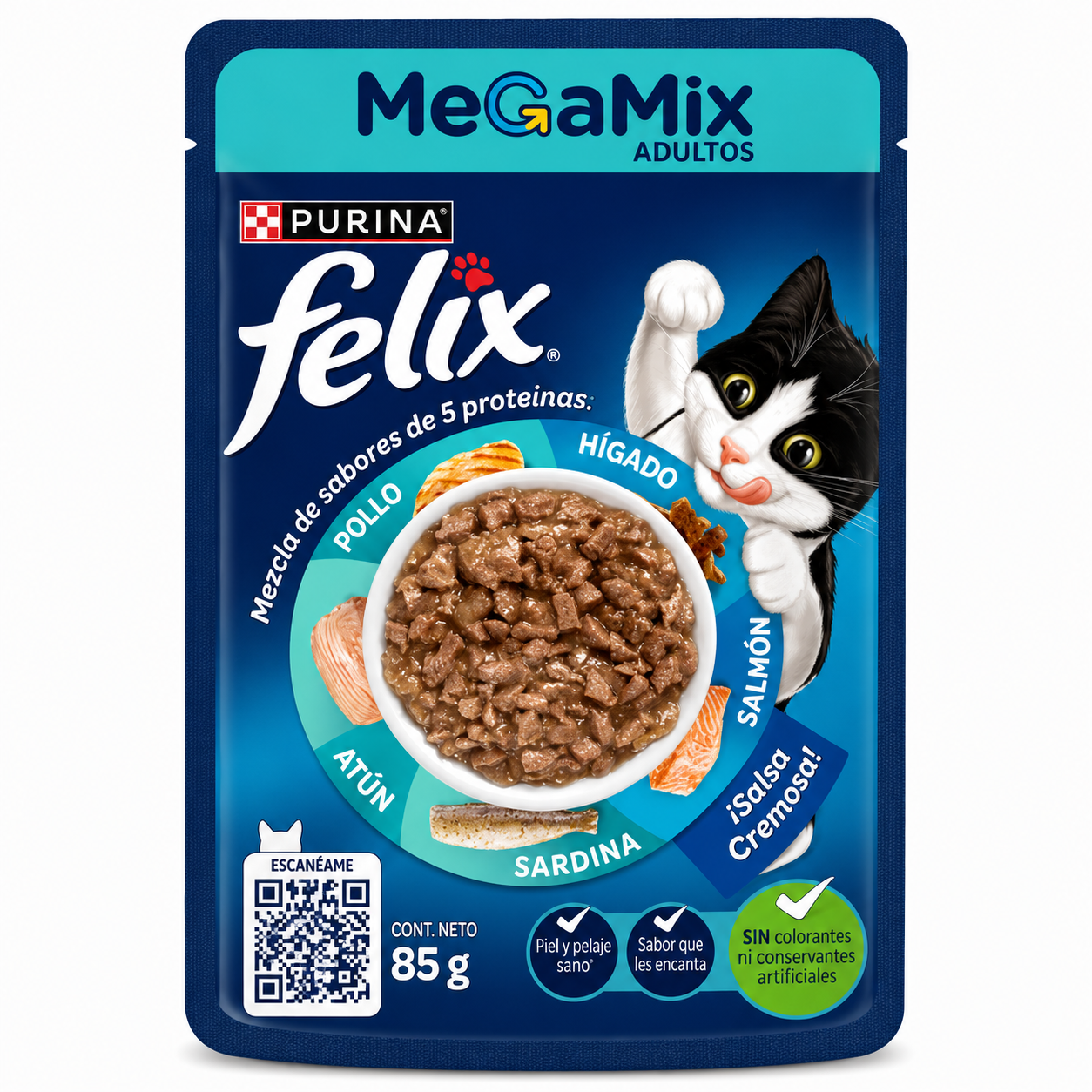 Felix Megamix gato adulto 85gr