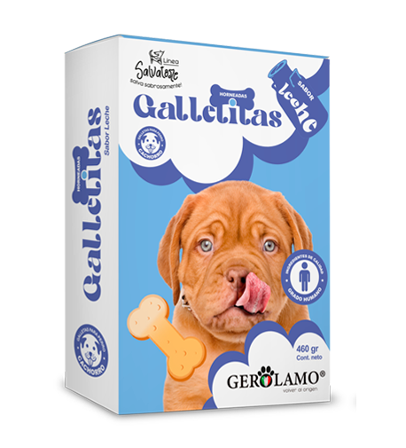 Gerolamo Galleta Perro Cachorro Sabor Leche 460g