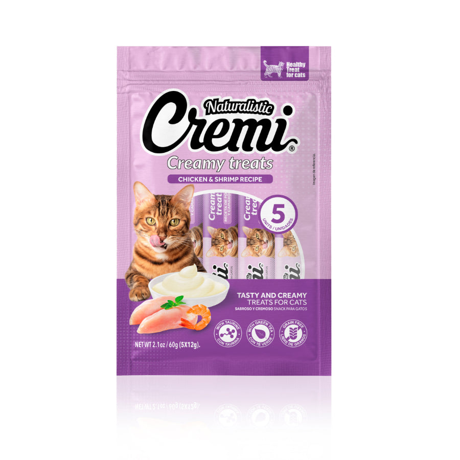Naturalistic cremi pollo & camarón 60g