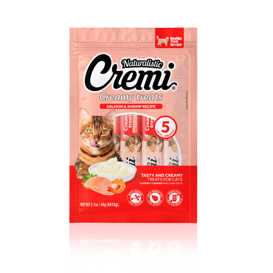 Naturalistic cremi salmón & camarón 60g