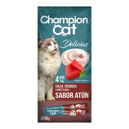 Delicias para Gatos Sabor Atún 56gr - Champion Cat