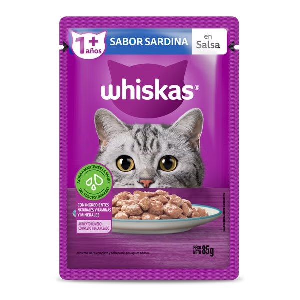 Whiskas Sachet sabor Sardina 85gr