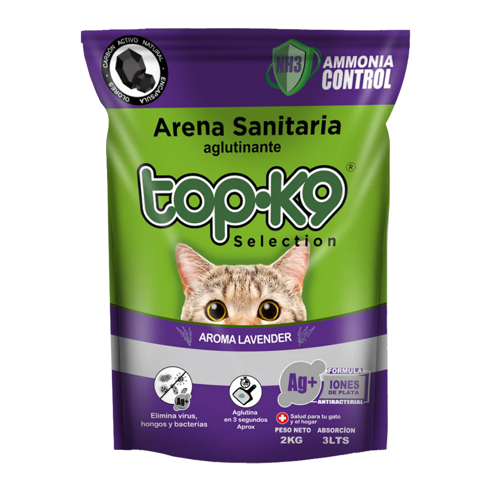 Arena Aglutinante Top K9 aroma Lavanda 20KG PROMOCIÓN