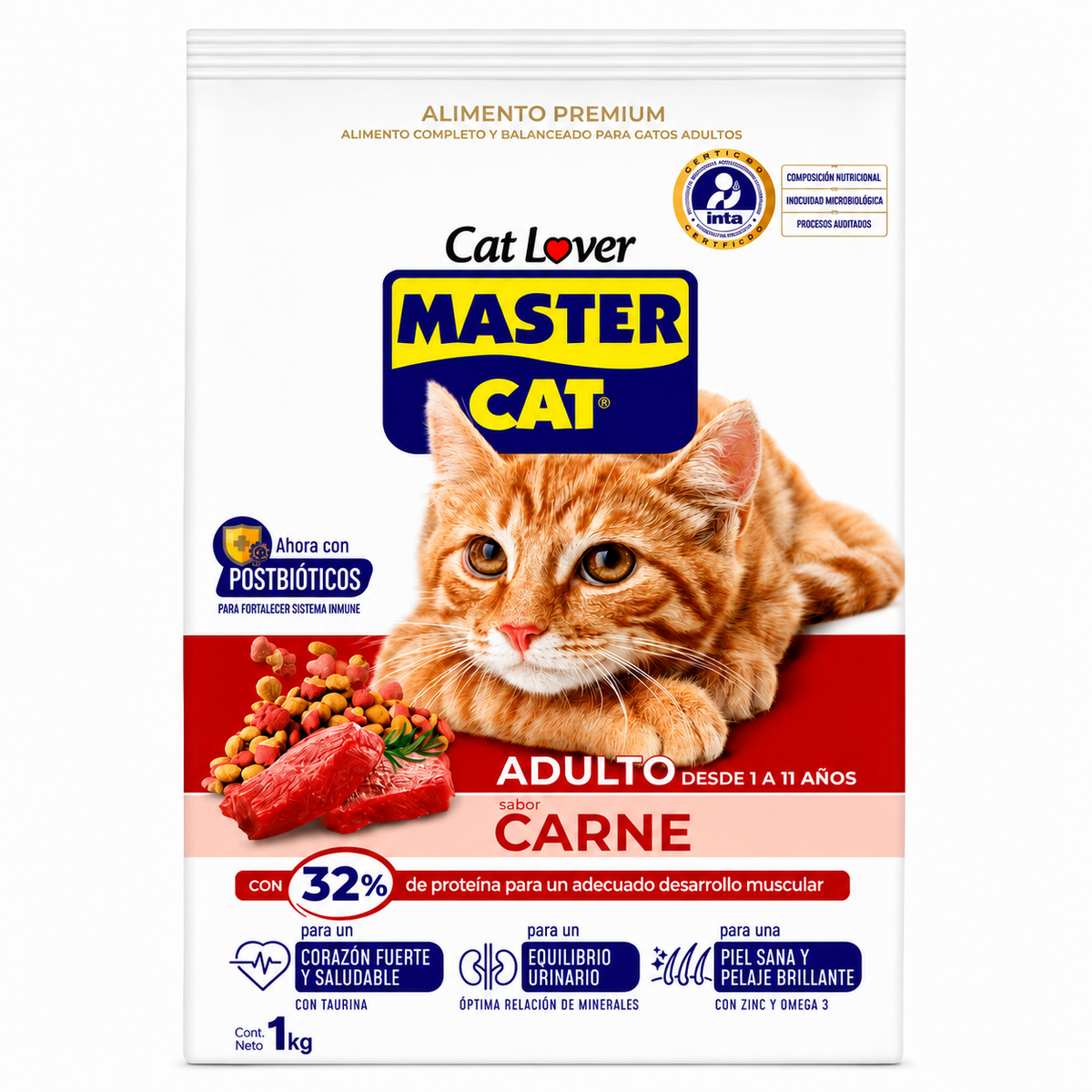 Master Cat Sabor Carne Gato Adulto 20KG