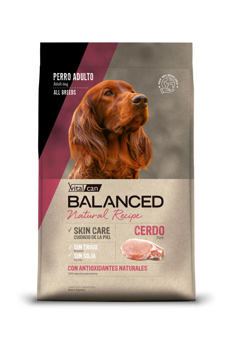 Balanced Perro adulto Cerdo, 15KG