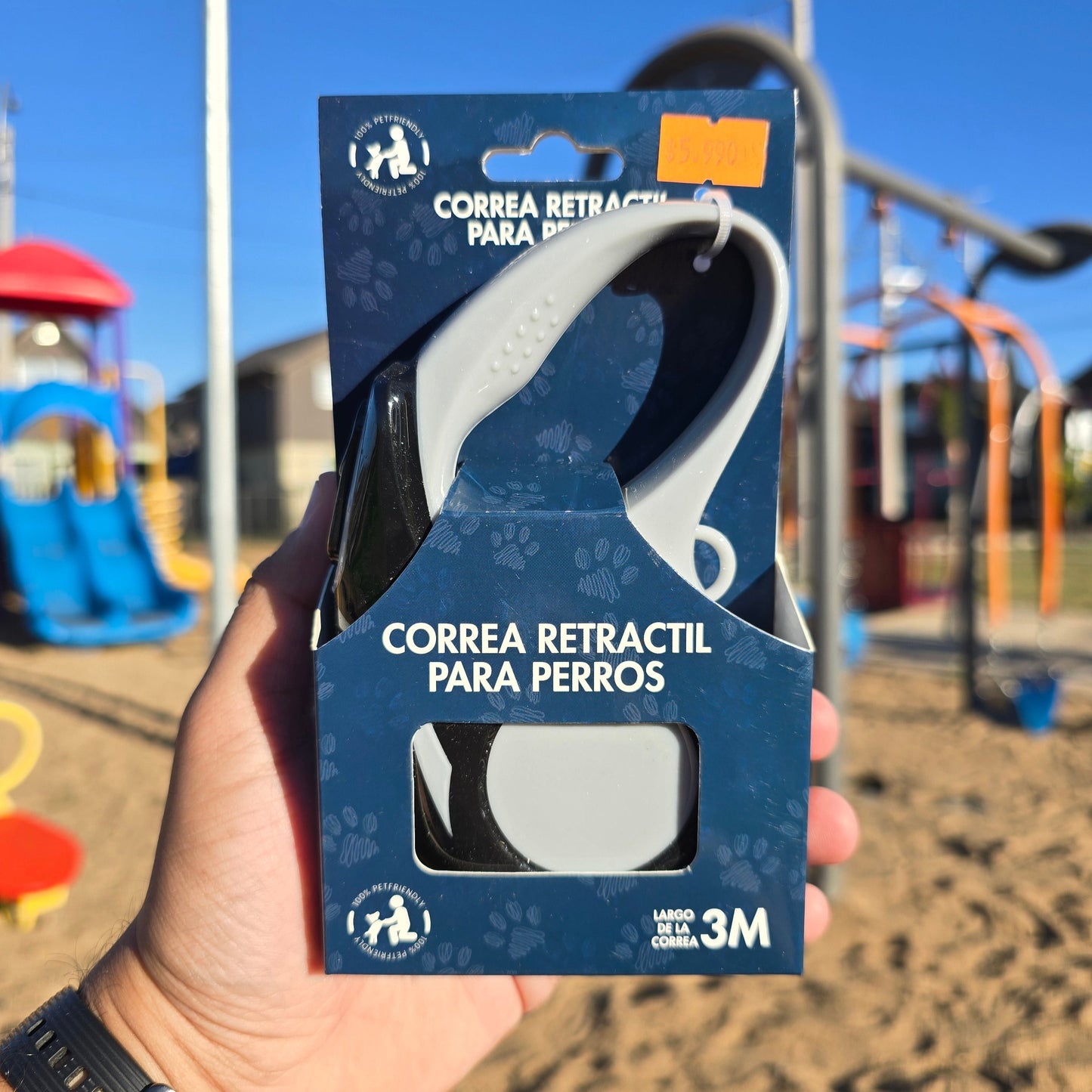 Correa Retractil 3mts - Buen Amigo