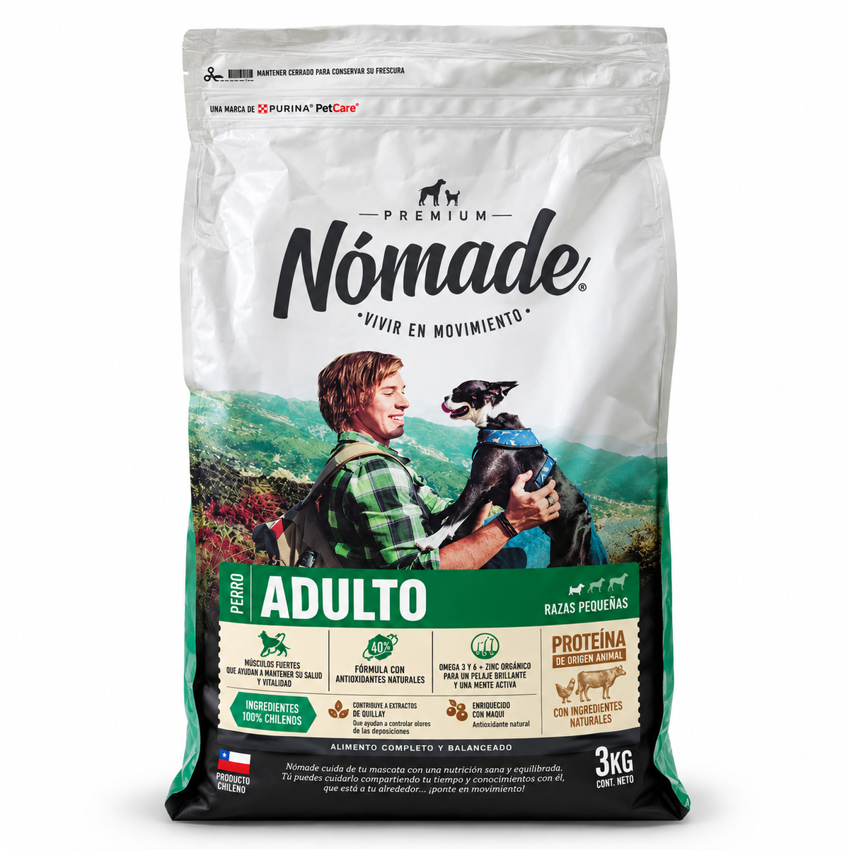 Nomade perro adulto raza pequeña 3KG
