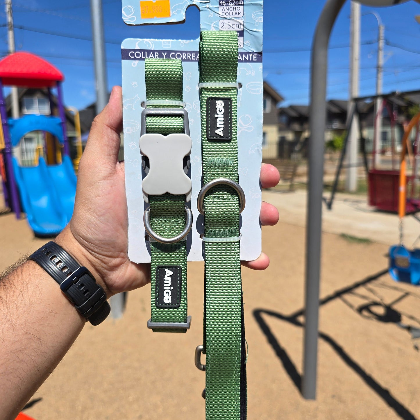 Collar + Correa Buen Amigo - 2.5cm x 120cm