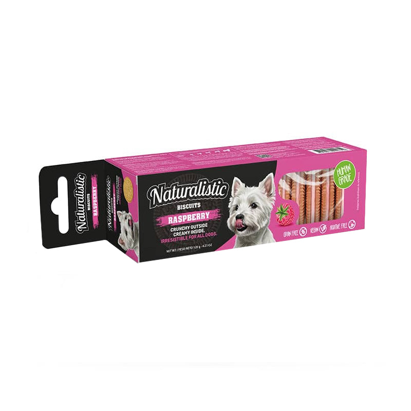 Naturalistic Biscuits Raspberry Cream 120gr