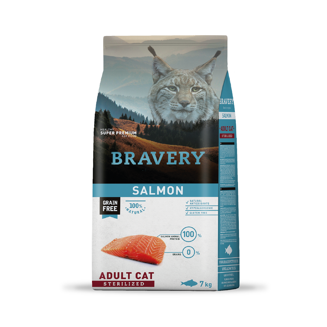 Bravery Salmón Adult Cat Sterilized 7KG