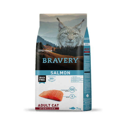 Bravery Salmón Adult Cat Sterilized 7KG
