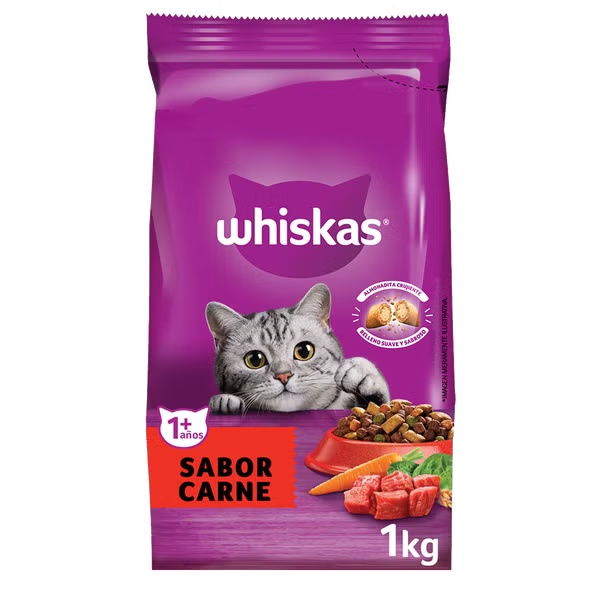 Whiskas Carne Gato adulto 1kg