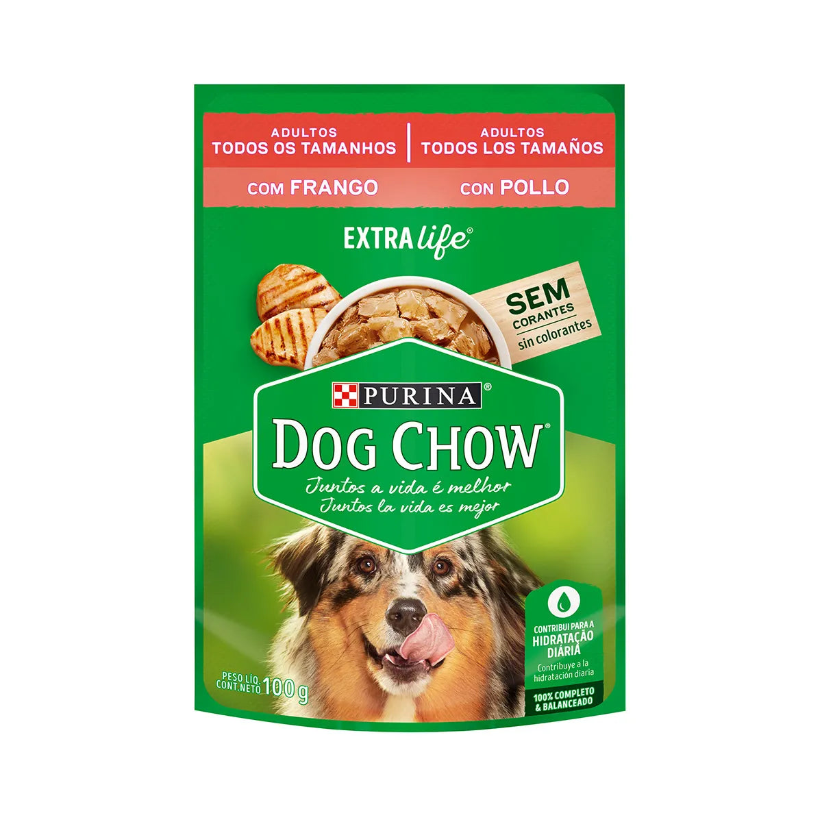 Dog Chow Pouch Pollo perros adultos All Breeds
