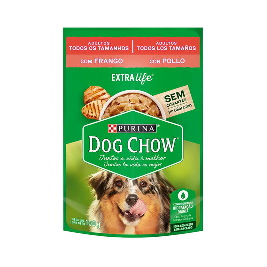 Dog Chow Pouch Pollo perros adultos All Breeds