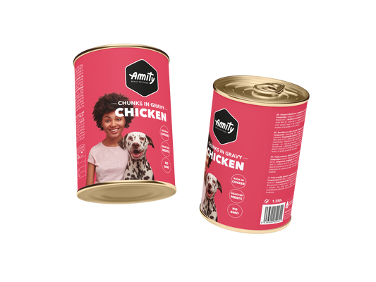 Amity Chunks Chicken para perro adulto, 415gr