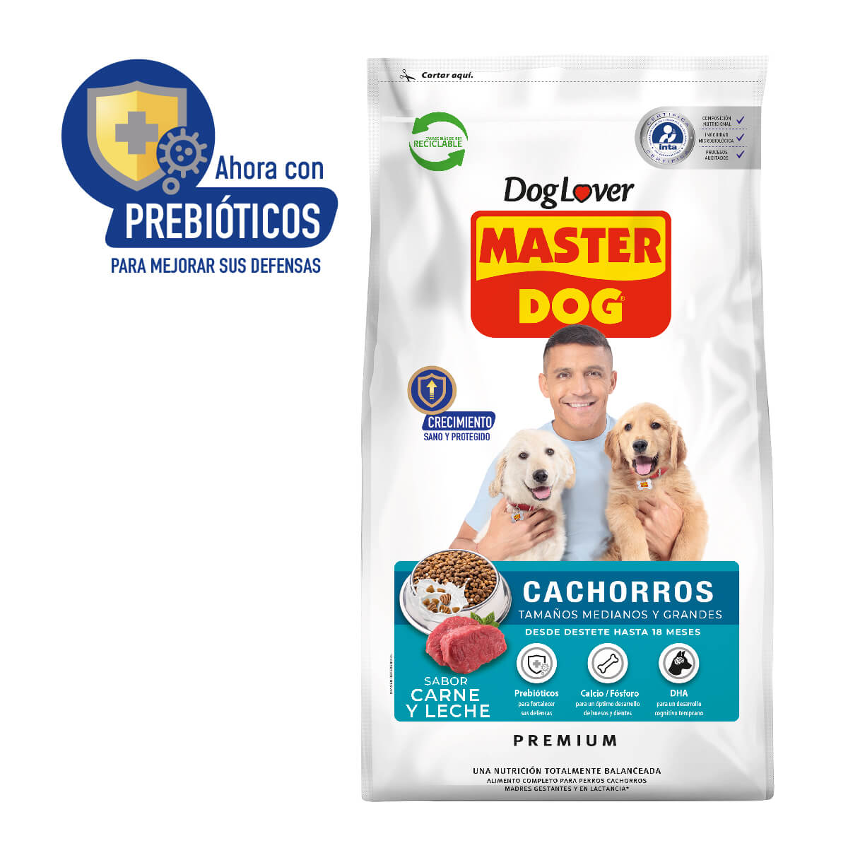 Master Dog Perro Cachorro raza mediana y grande 18KG