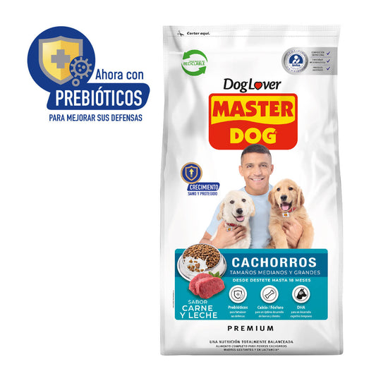 Master Dog Perro Cachorro raza mediana y grande 18KG