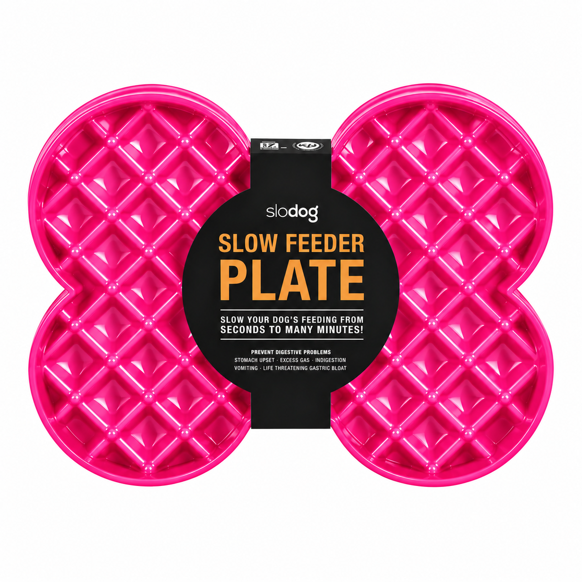 Plato Slodog Rosado (Comedero lento)