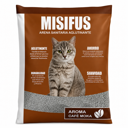 Misifus Café Moka 4KG, Arena Aglutinante