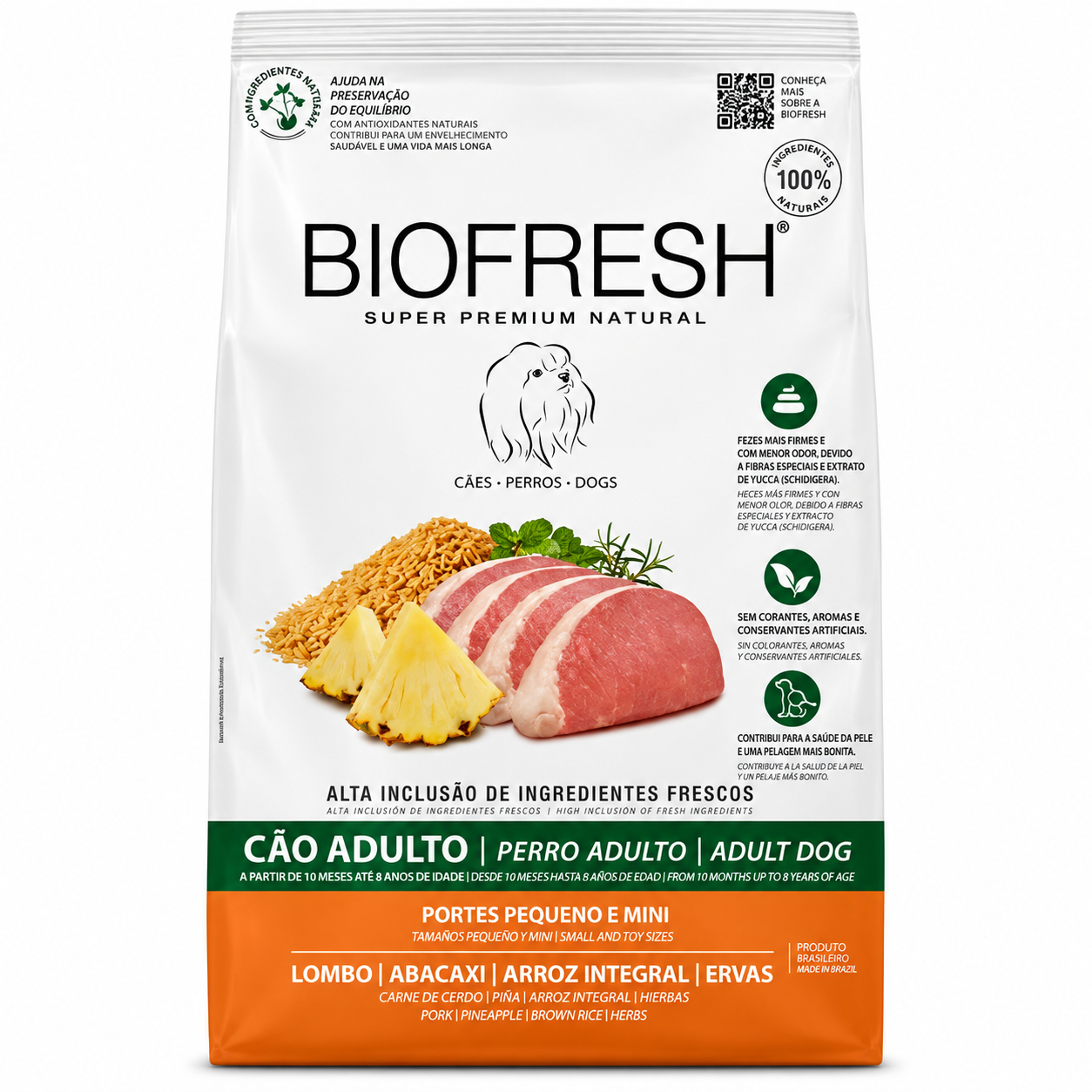 Biofresh Perro Adulto Razas Pequeñas y Mini Cerdo Piña 3KG