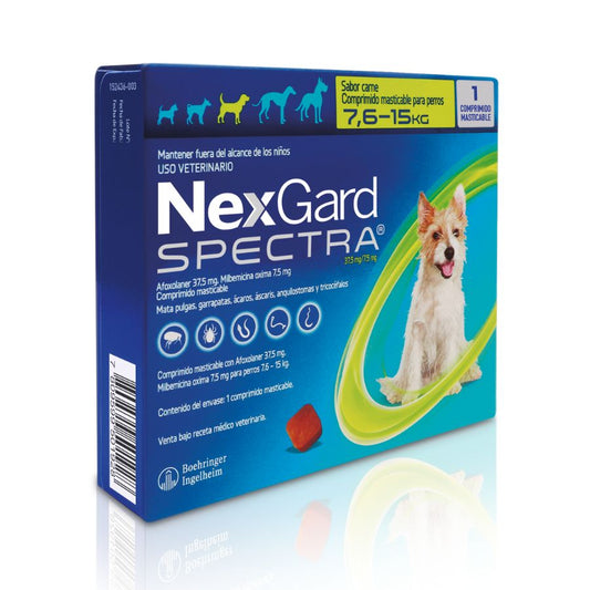 Nexgard Spectra 1comp para perros de 7,6 a 15 KG