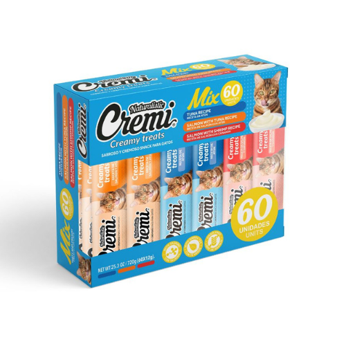 Naturalistic Cremi Box Caja 60 Unidades Sabores del Mar