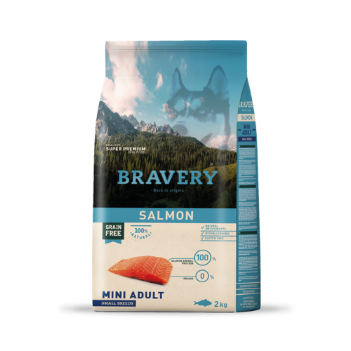 Bravery Salmon Mini Adult Small Breeds 2KG