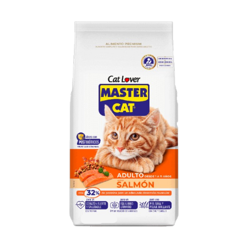 Master Cat Sabor Salmón Gato Adulto 1Kg (Envasado).