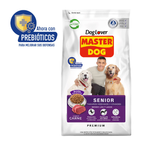 Master Dog Senior Raza mediana y grande, Carne 18KG