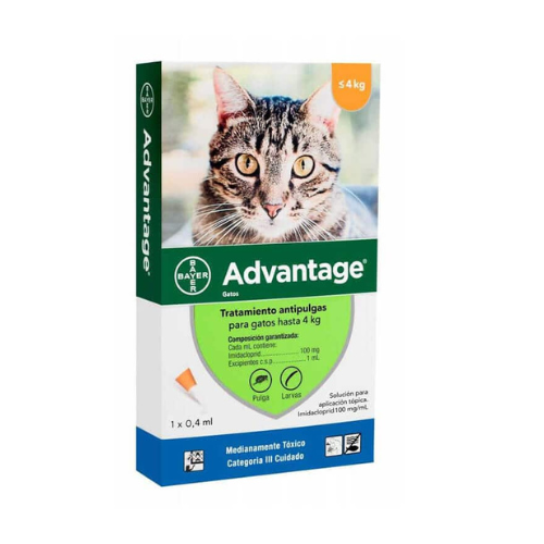 Pipeta Advantage para Gatos (Hasta 4KG)