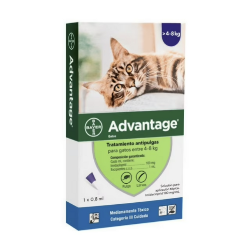 Pipeta Advantage para Gatos (Hasta 8KG)