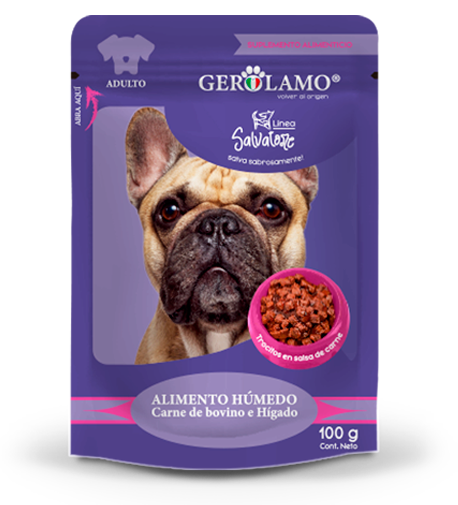 Gerolamo Salvatore Pouch Perro Adulto Carne 100gr.