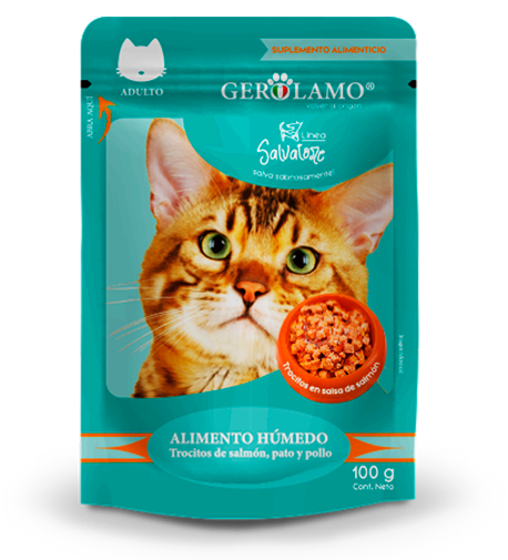 Gerolamo Salvatore Pouch Gato Adulto Salmón 100gr.