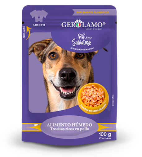 Gerolamo Salvatore Pouch Perro Adulto Pollo 100gr.