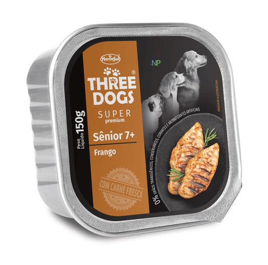 Three Dogs Pate de Pollo Perros Senior 7+ 150gr