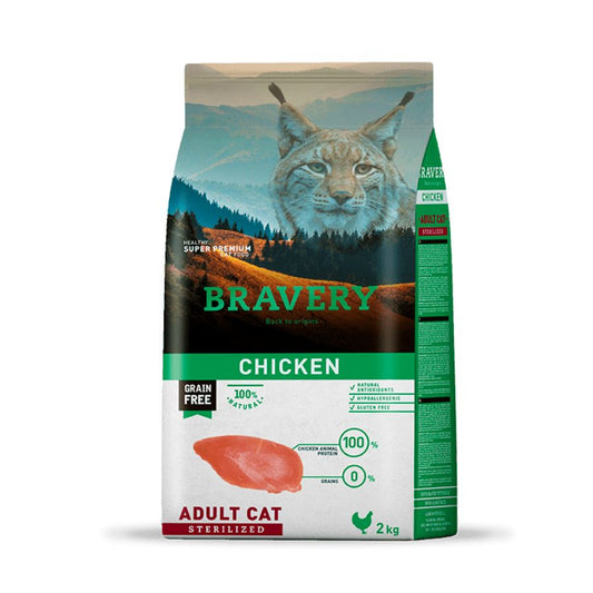 Bravery Chicken Adult Cat Sterilized 2KG