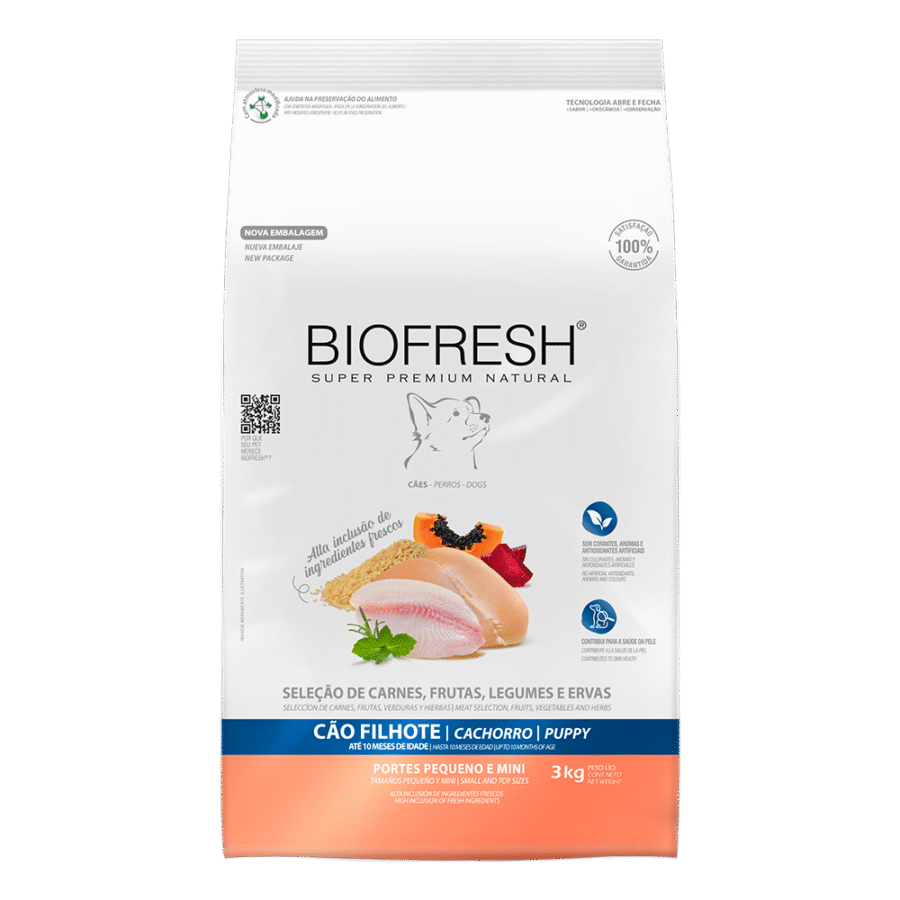 Biofresh Perros cachorros razas pequeñas y mini 3 KG