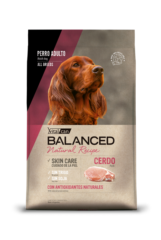 Balanced Perro adulto Cerdo, 15KG