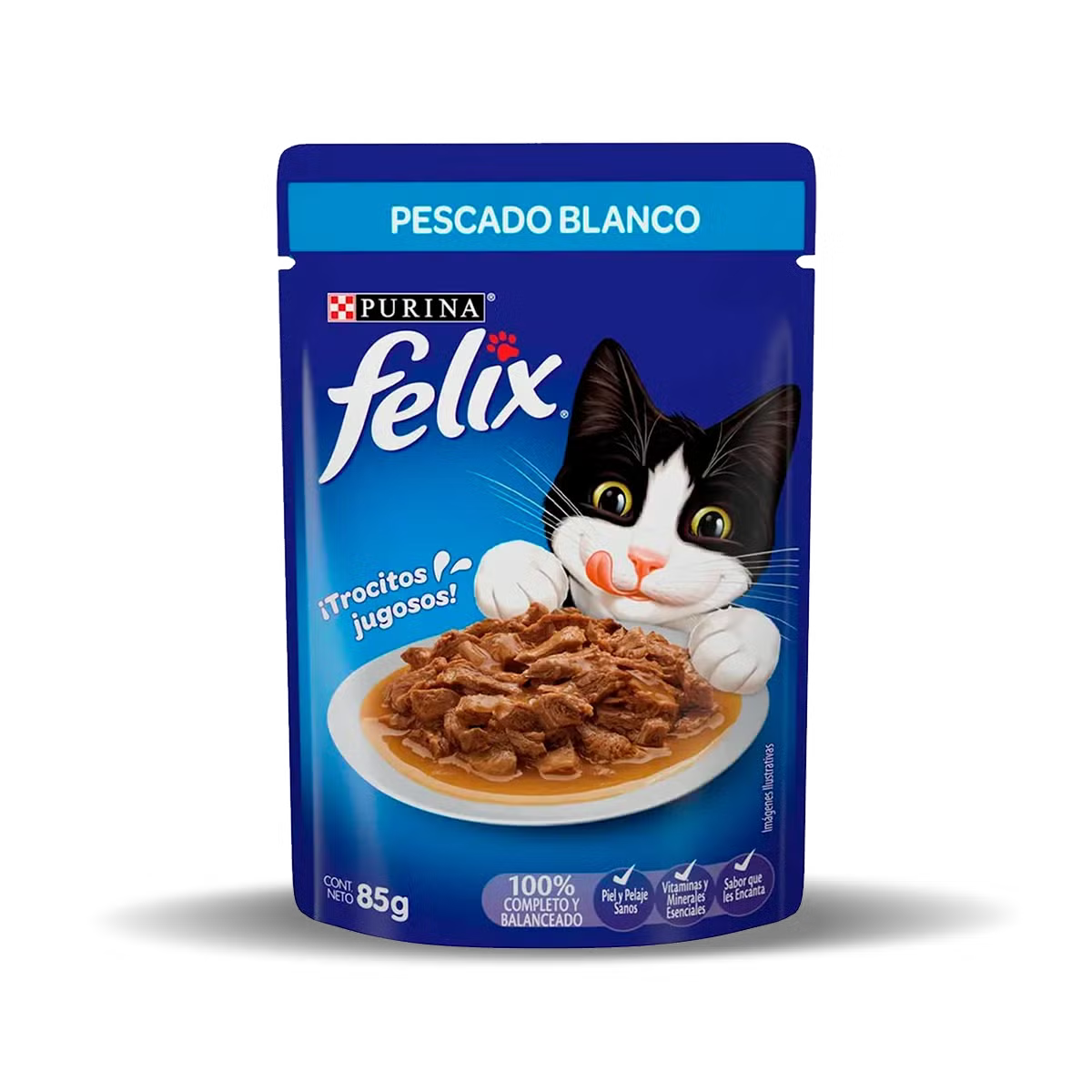 Felix Pescado blanco gato adulto 85g