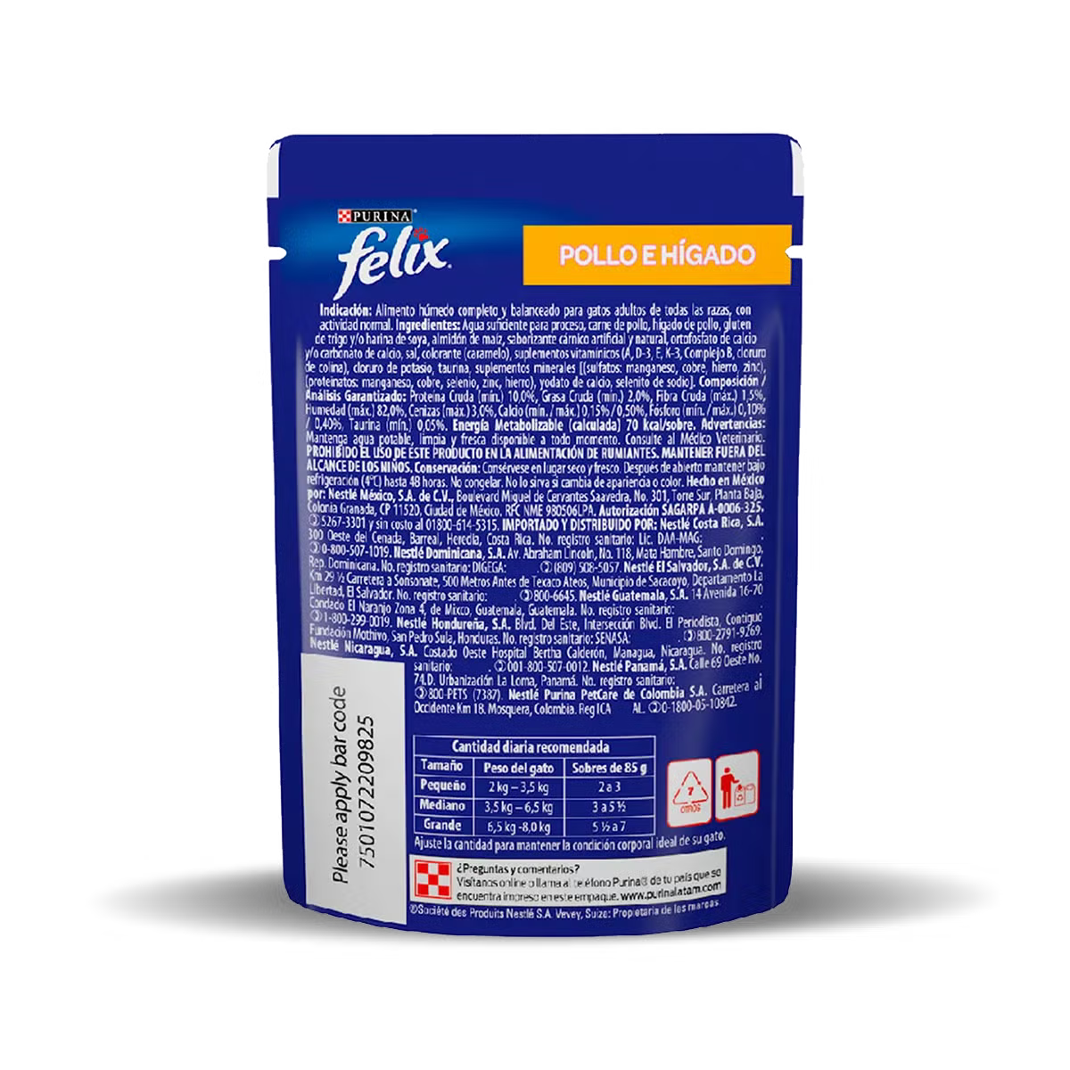 Felix Pollo gato adulto 85g