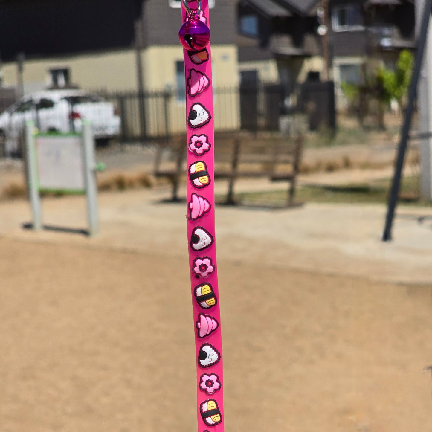 Collar de silicona para Mascotas - Diseño Floreado.