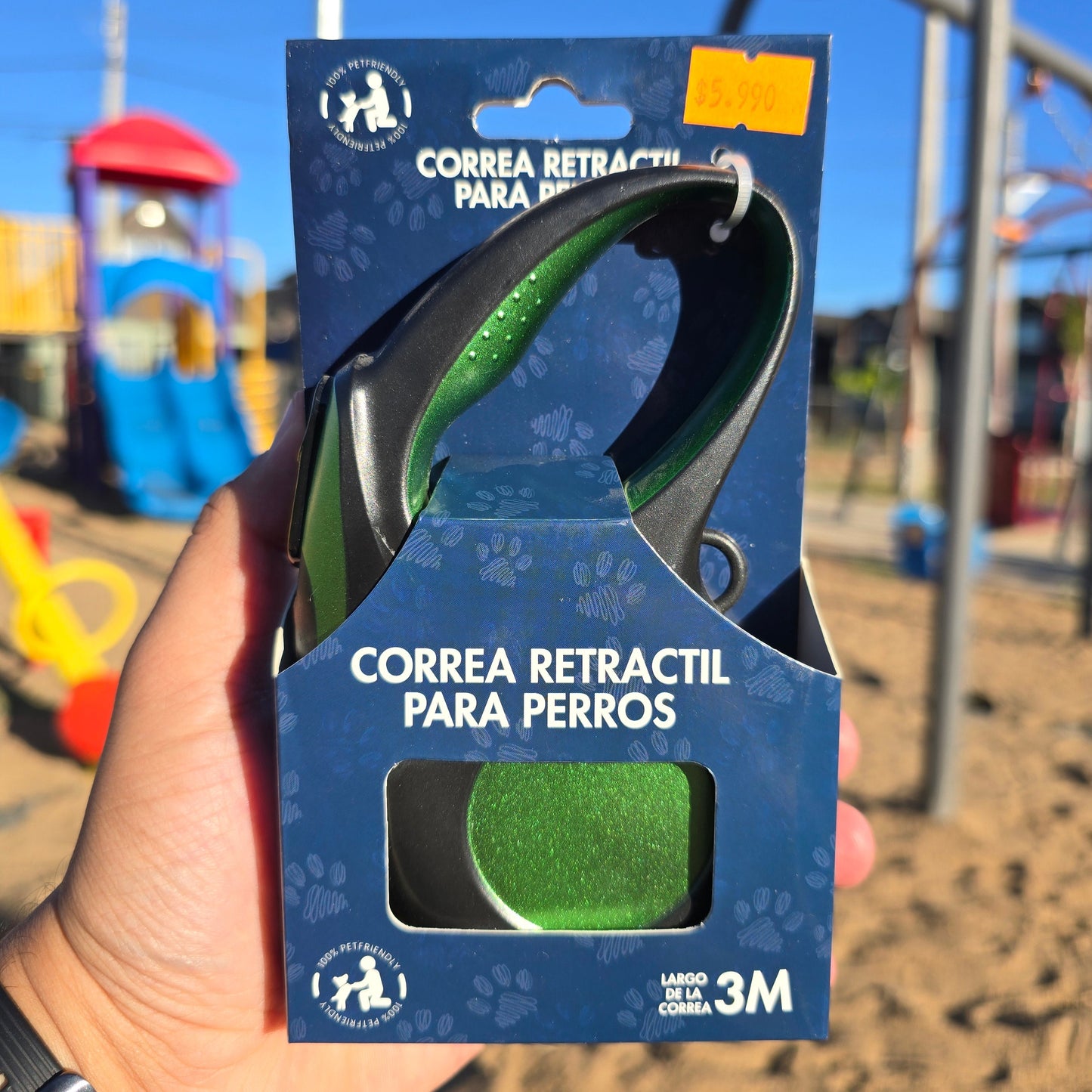 Correa Retractil 3mts - Buen Amigo