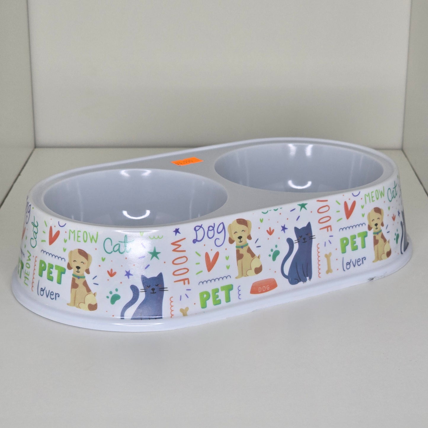 Plato Plastico Doble para mascotas
