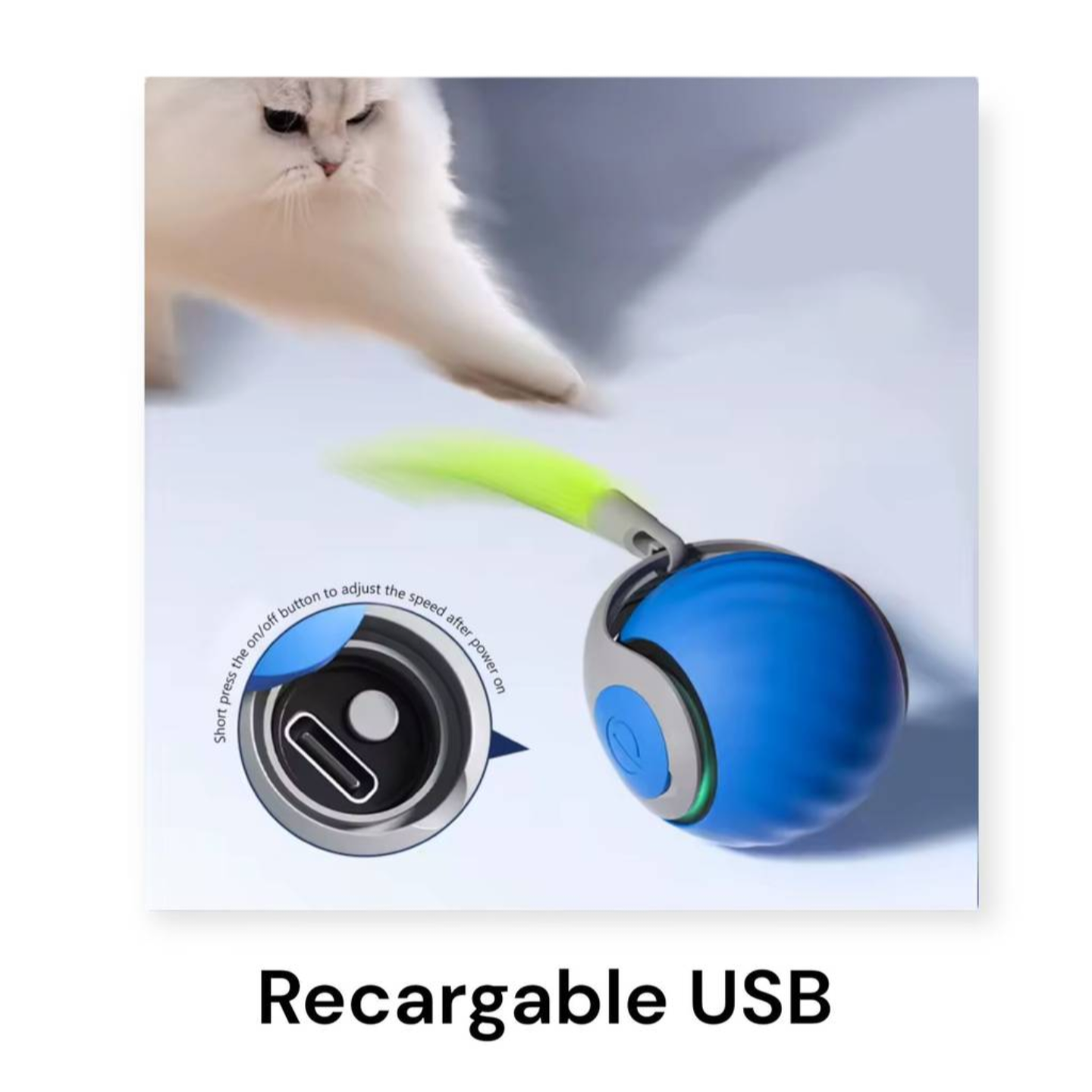 Pelota inteligente intercativa para Gatos y Perros