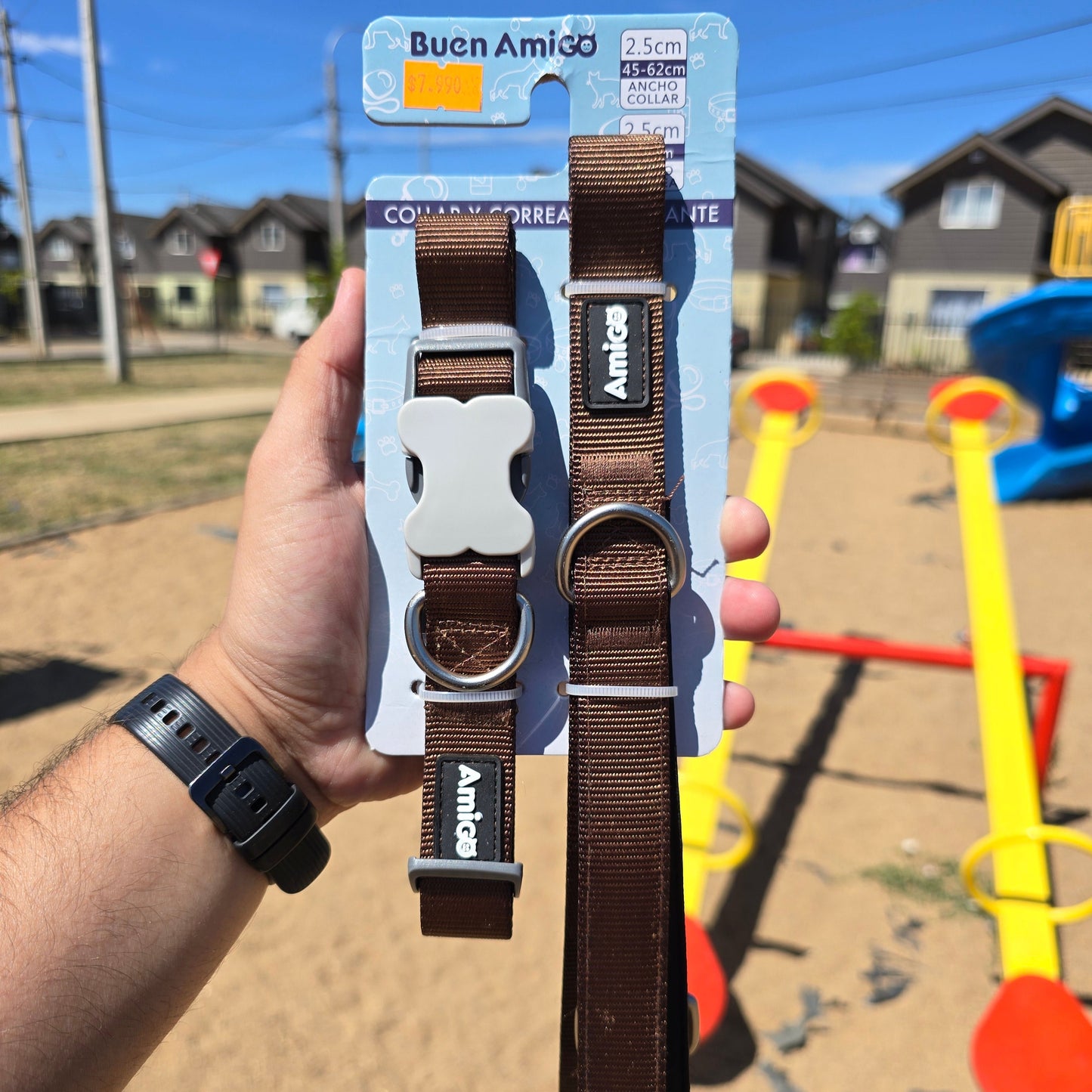 Collar + Correa Buen Amigo - 2.5cm x 120cm