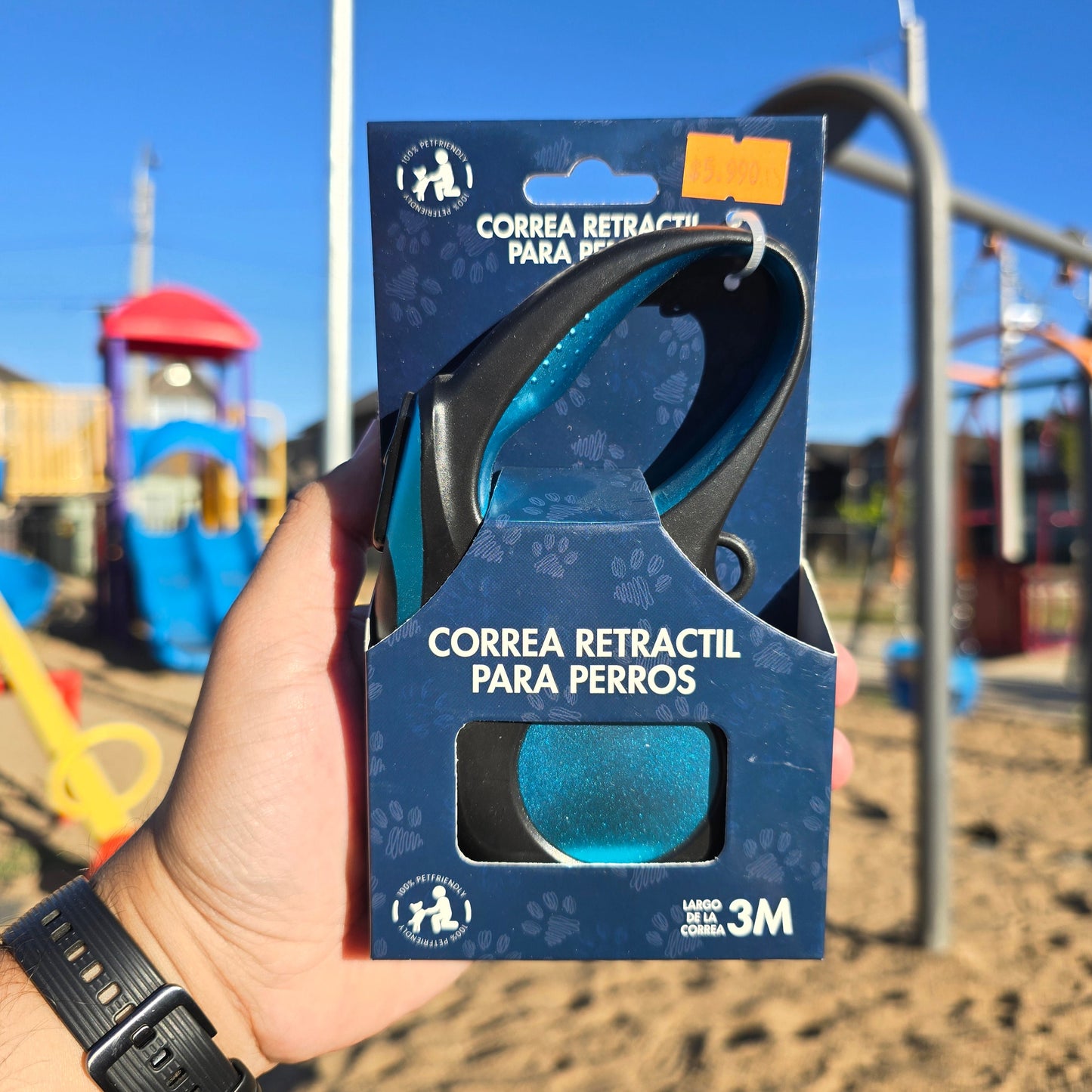 Correa Retractil 3mts - Buen Amigo