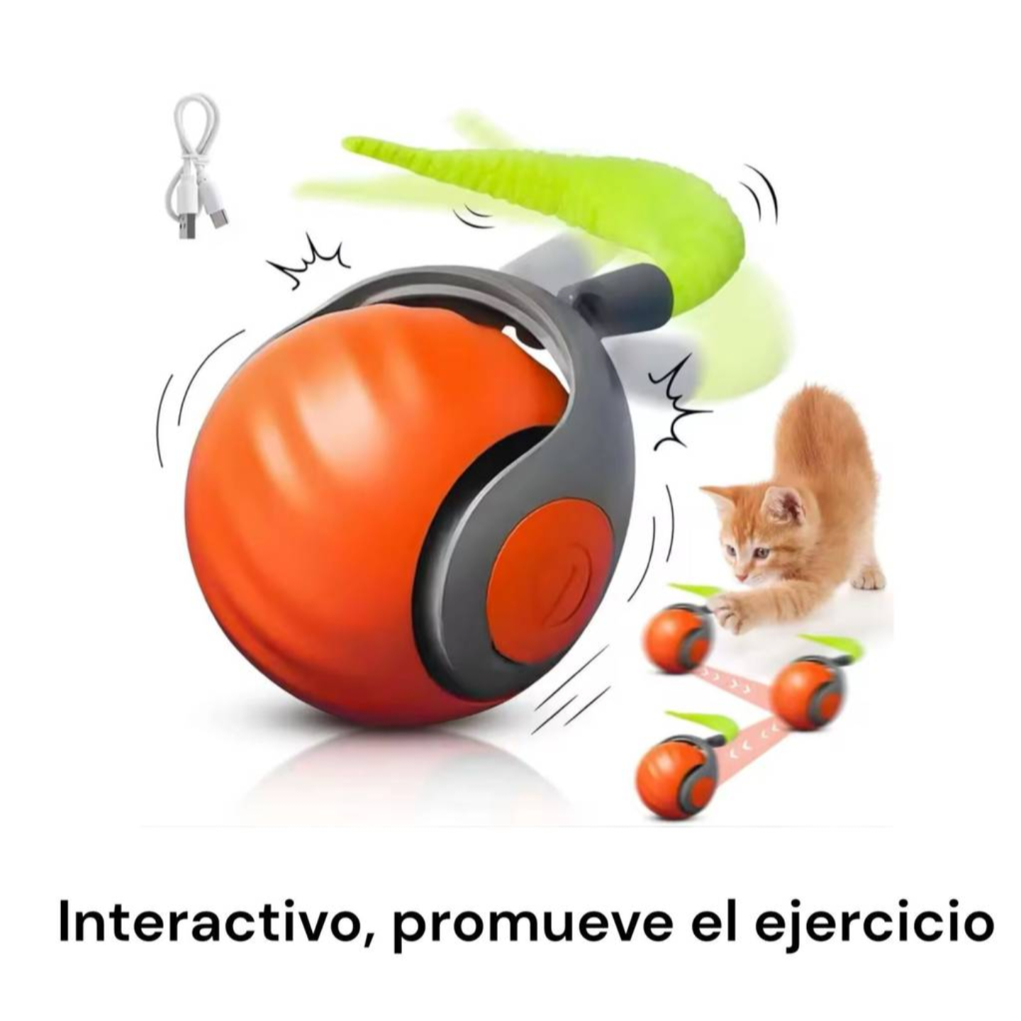 Pelota inteligente intercativa para Gatos y Perros